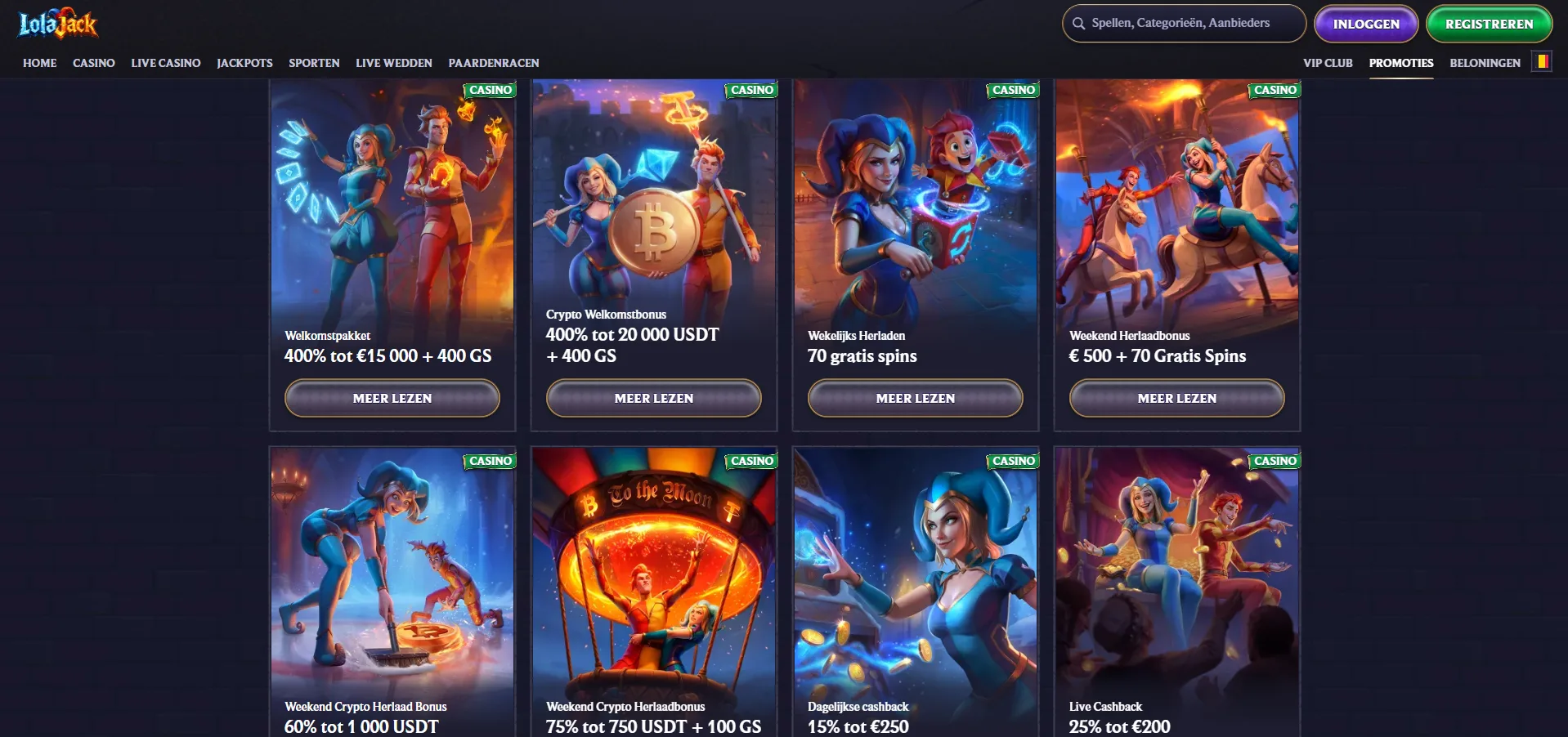 Lolajack Casino Spellen